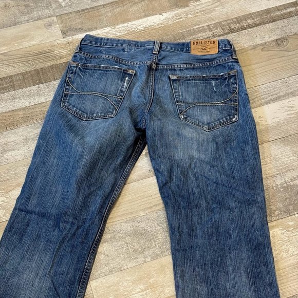 Men's Hollister Button Fly Factory Distressed Jeans - 32x32 - Picture 9 of 11